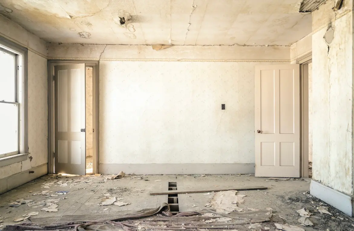 Waste disposal crew managing a cleanout project in Jackson